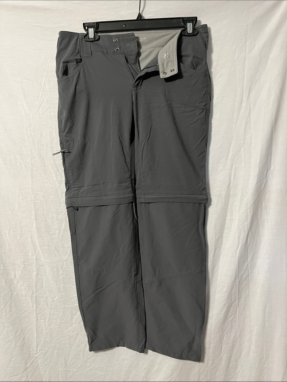 Columbia Women's Gray Straight-Leg Cargo Water Resistant  Zip-Off Pants